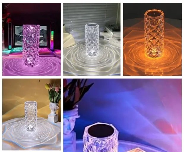 crystal table lamp